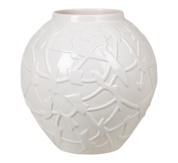 Relief vase h20 hvit fra Kähler