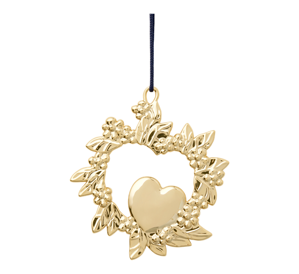 Karen Blixen vilt hjerte h8 forgylt fra Rosendahl