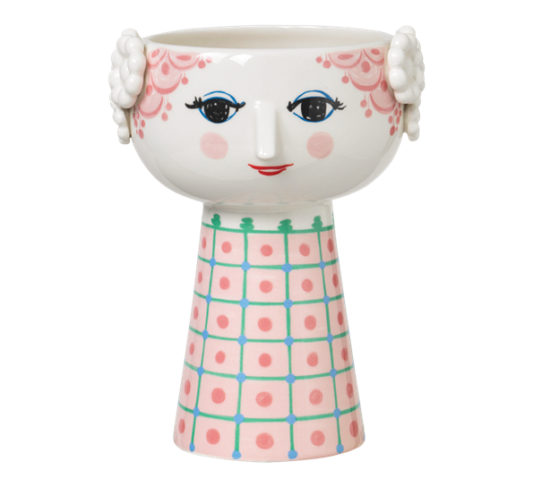 Eva vase rosa h18,5 cm fra Bjørn Wiinblad