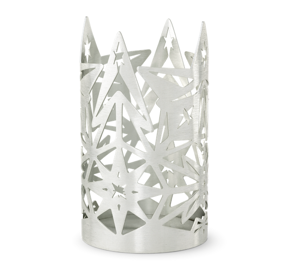 Karen Blixen lysestake H13,5 forsølvet fra Rosendahl