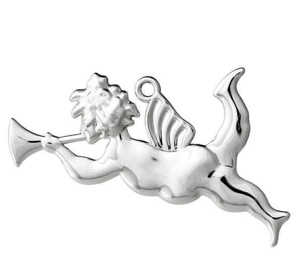 Karen Blixen basun Engel H6,5 forsølvet fra Rosendahl