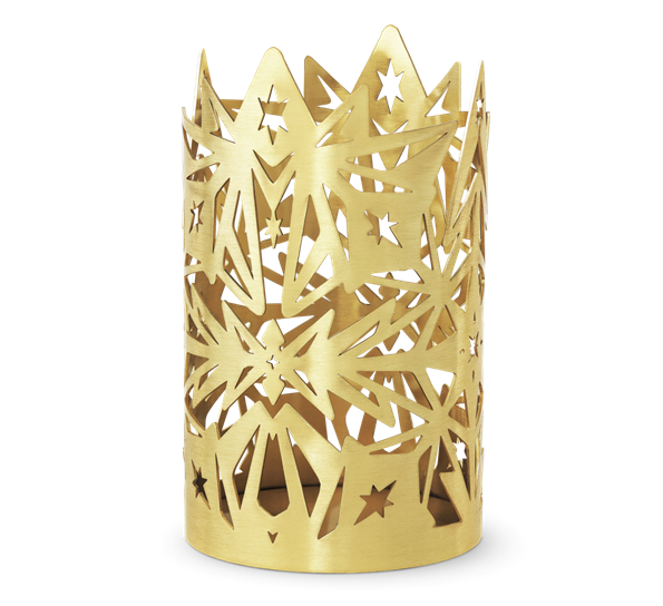 Karen Blixen lysestake H16 forgylt fra Rosendahl