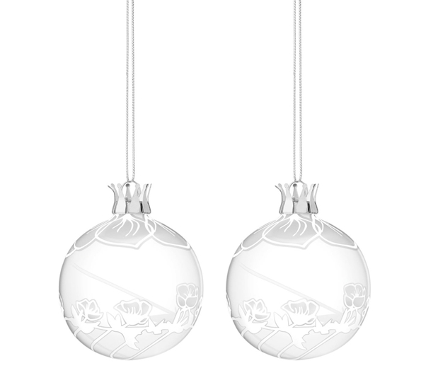 Karen Blixen julekuler juleroser 2 stk fra Rosendahl