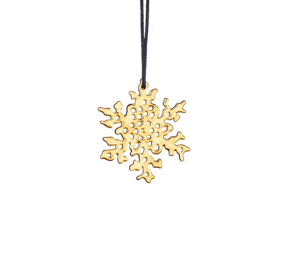 Karen Blixen snøfnugg forgylt fra Rosendahl