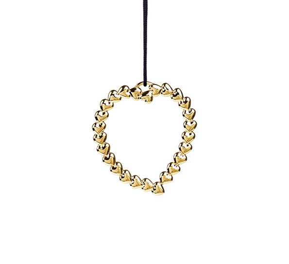 Karen Blixen hjertekrans forgylt fra Rosendahl