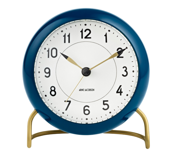 Station vekkerklokke petroleum fra Arne Jacobsen klokker