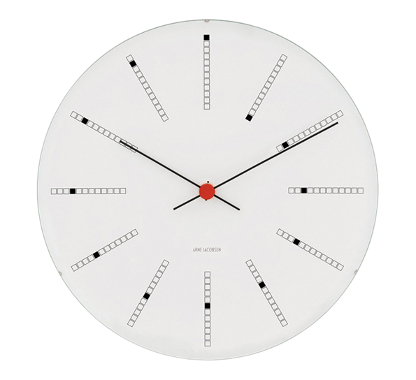 Bankers veggklokke 16cm fra Arne Jacobsen klokker