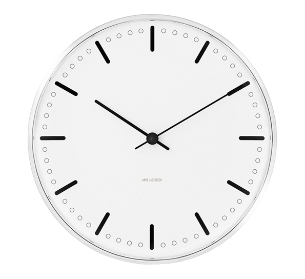 City Hall veggklokke 16 cm fra Arne Jacobsen klokker