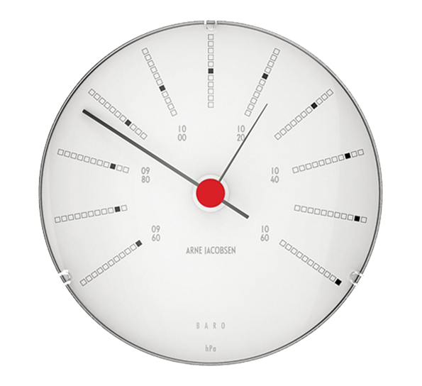 Bankers barometer 12 cm fra Arne Jacobsen klokker