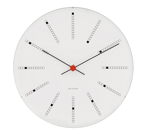 Bankers veggklokke 12 cm fra Arne Jacobsen klokker