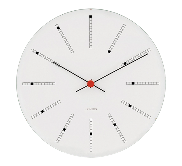 Bankers veggklokke 48 cm fra Arne Jacobsen klokker