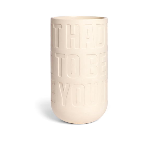 Lovesong vase kalkhvit 30 cm fra Kähler