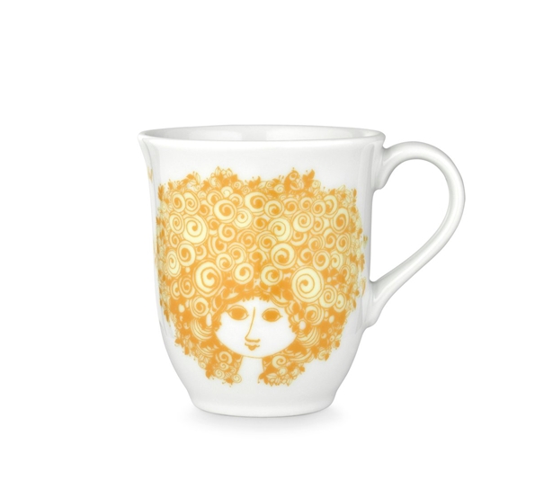 Rosalinde krus oransje fra Bjørn Wiinblad