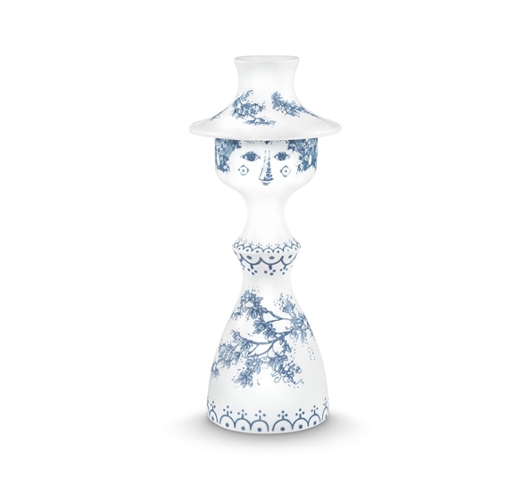 Felicia lysestake 19,5 cm støvblå fra Bjørn Wiinblad