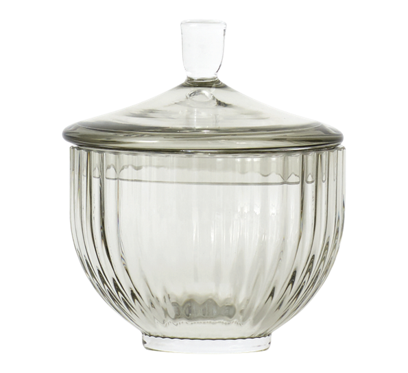 Bonbonniere grå fra Lyngby Porcelæn