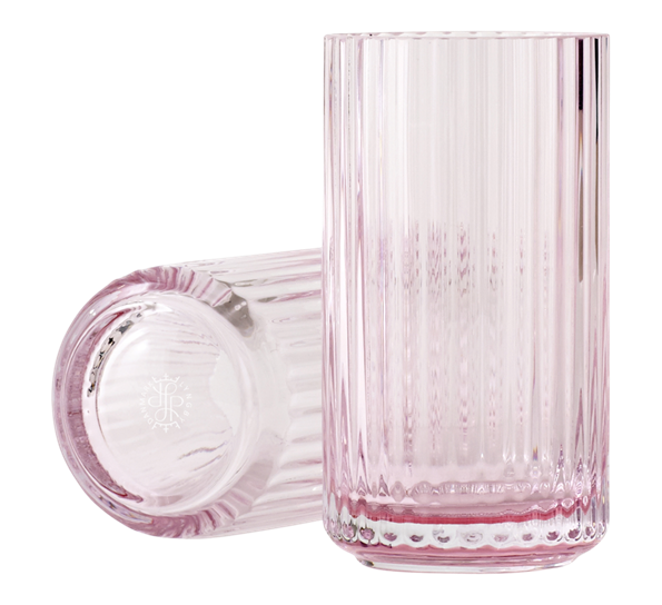 Lyngbyvase 15 cm sart rosa fra Lyngby Porcelæn