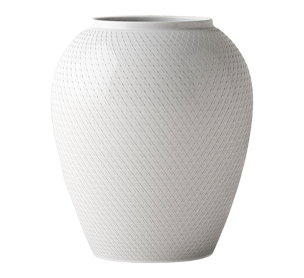 Rhombe vase 17 cm fra Lyngby Porcelæn