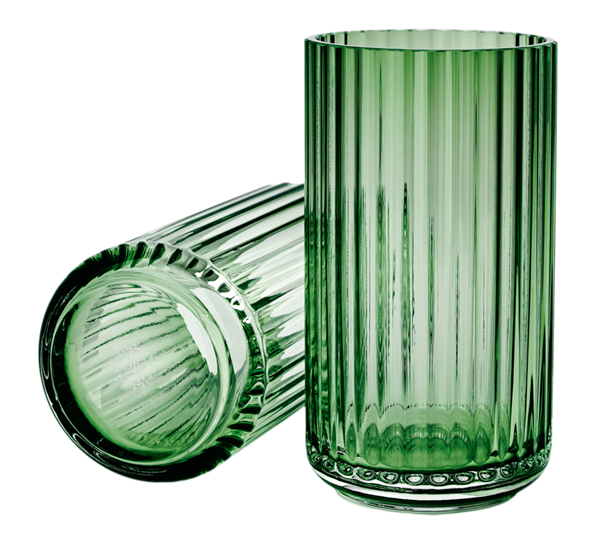 Lyngbyvase glass 15 cm copenhagen green fra Lyngby Porcelæn