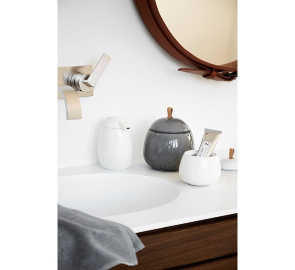 Mellibi oppbevaringskrukke liten hvit fra Kähler