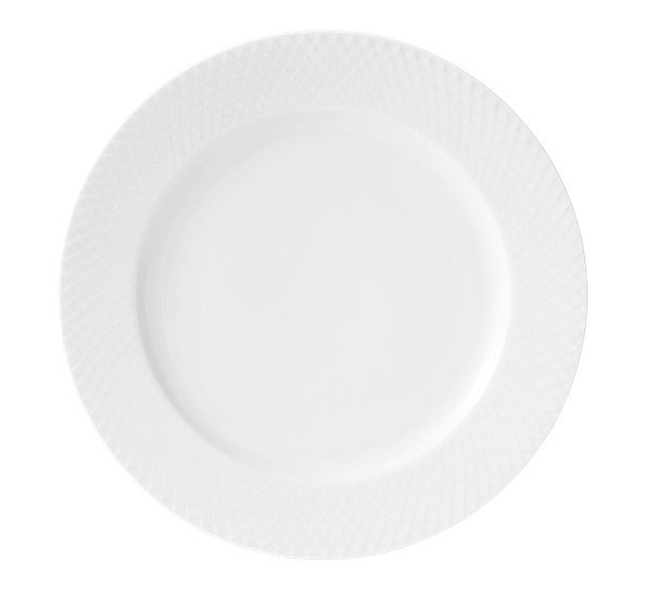 Rhombe tallerken flat 27 cm fra Lyngby Porcelæn