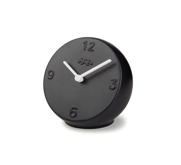 Ora bordklokke sort 14 cm fra Kähler