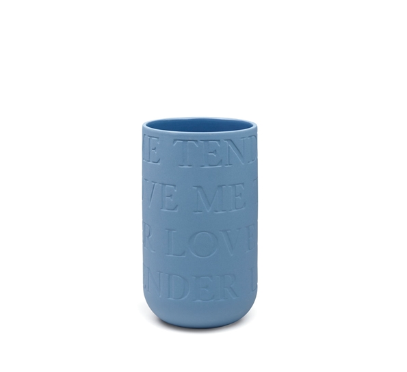 Lovesong vase denim 22 cm fra Kähler