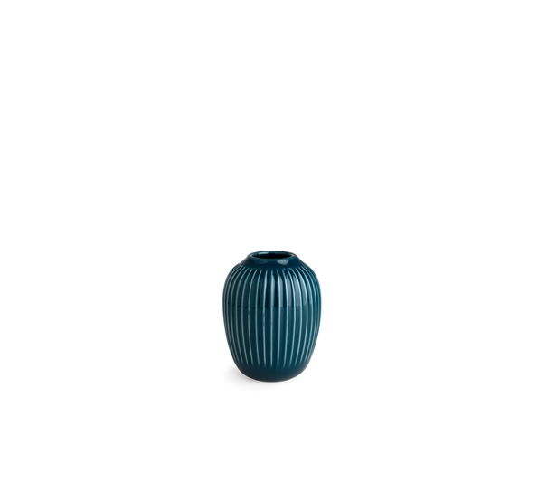 Hammershøi vase petrol 10 cm fra Kähler