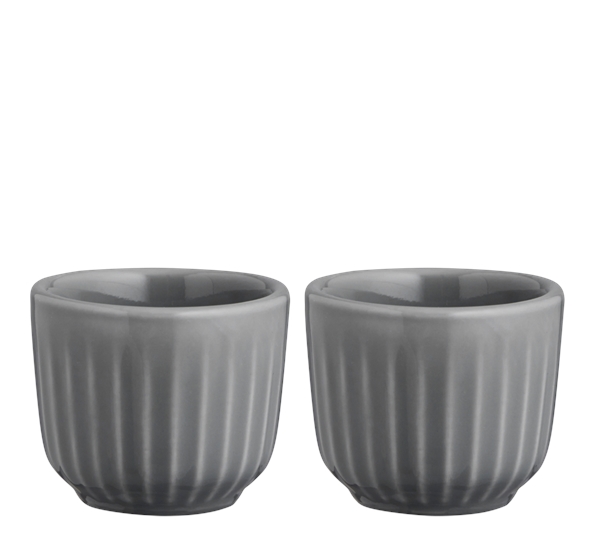 Hammershøi eggeglass marmorgrå 2pk fra Kähler