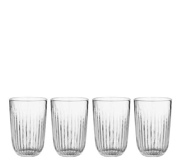 Hammershøi vannglass 40 cl 4-pk klar fra Kähler