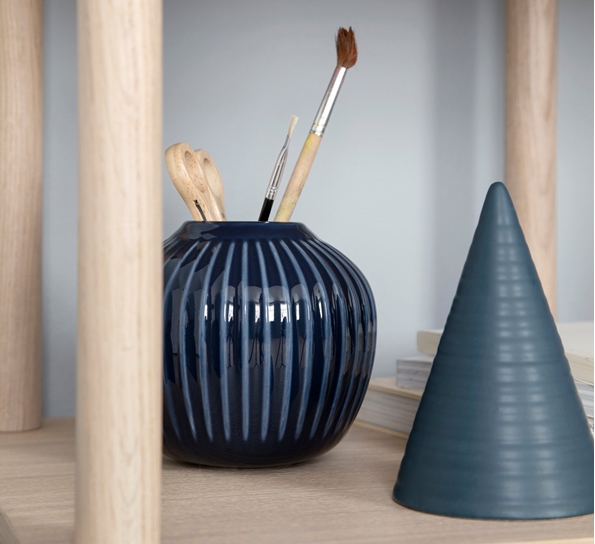 Hammershøi vase indigo 12,5 cm fra Kähler