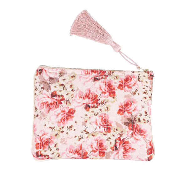 Sminkepung lin- og bomull 15x21 cm Vintage Flowers ByTiMo