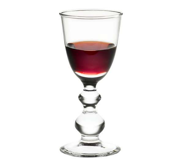 Charlotte Amalie hetvinsglass fra Holmegaard