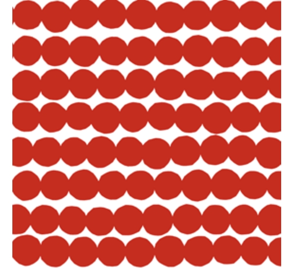 Marimekko Räsymatto rød lunsjservietter fra Havi