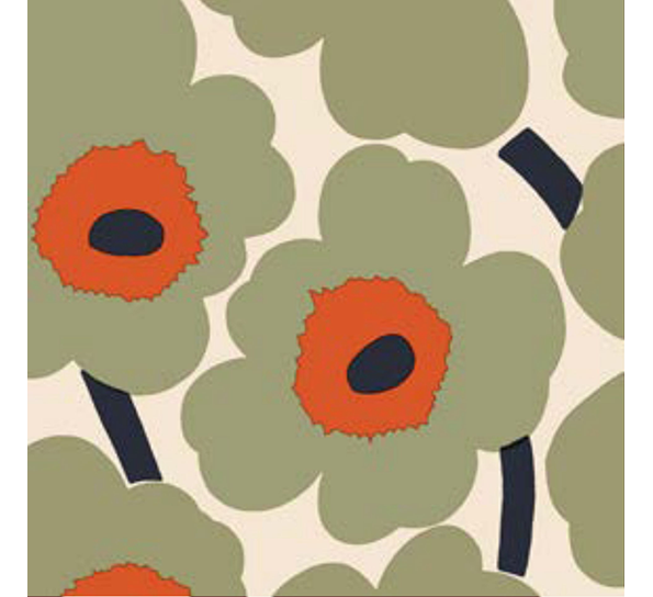 Marimekko Unikko sage lunsjservietter fra Havi