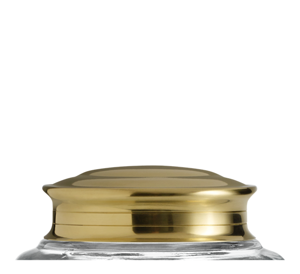 Lokk til julekakeglass ø9,1 cm messing fra Holmegaard