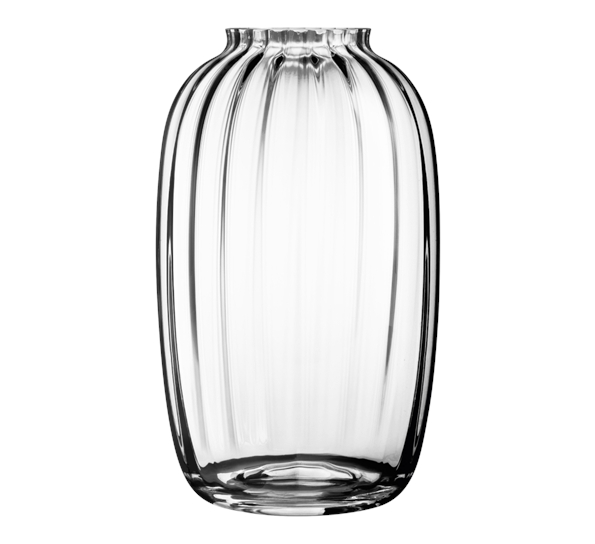 Primula vase 25,5 cm klar fra Holmegaard