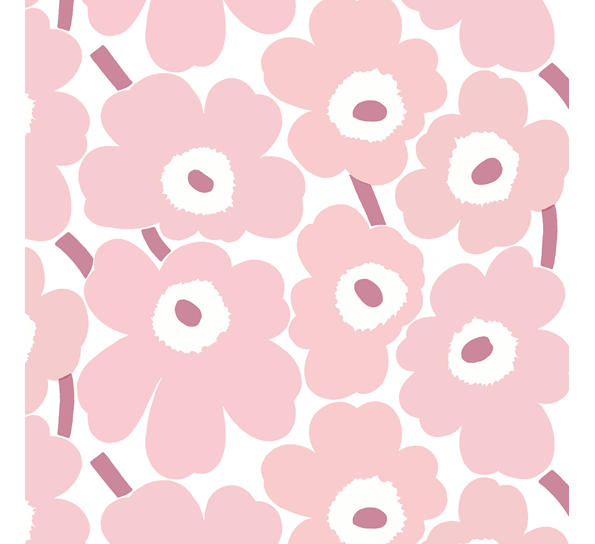Marimekko Mini Unikko lyserosa lunsjservietter fra Havi