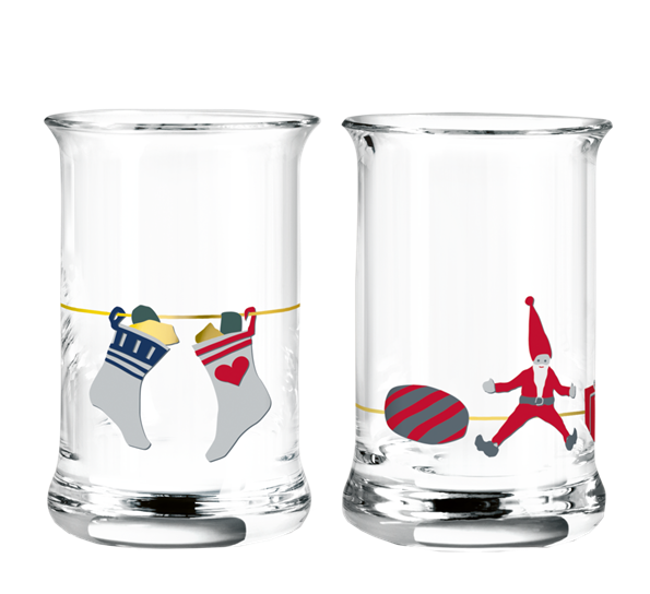 2020 Juledrammeglass 3,0 cl 2-pk fra Holmegaard