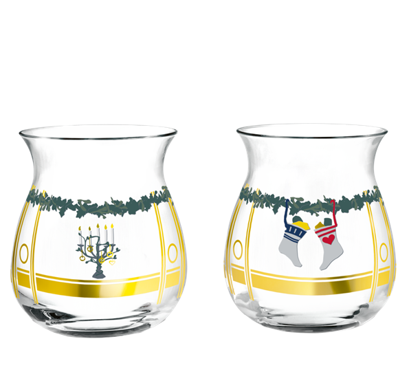 2020 Julelyslykt H7,5 2-pk fra Holmegaard