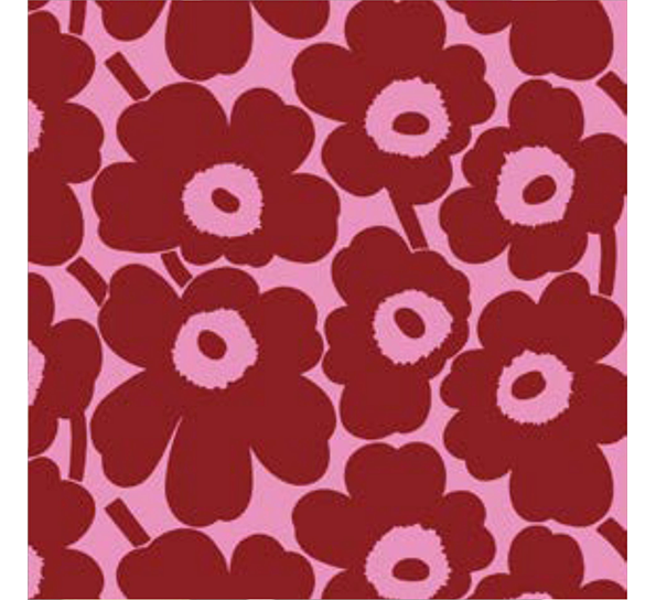 Marimekko Mini Unikko rosa rosa lunsjservietter fra Havi