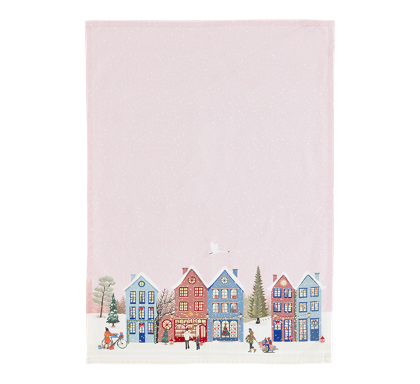 Vinter kjøkkenhåndkle 70x50 cm crystal rosa fra Pillivuyt