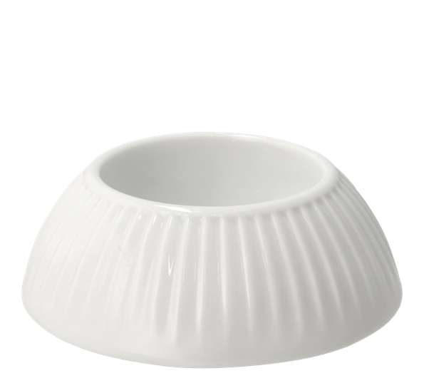 Vinter kalenderlysestake 10x3,5 cm hvit Pillivuyt