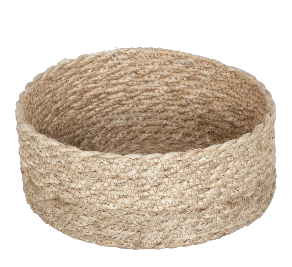 Elin brødkurv twist ø16 cm jute naturgrå fra Dixie