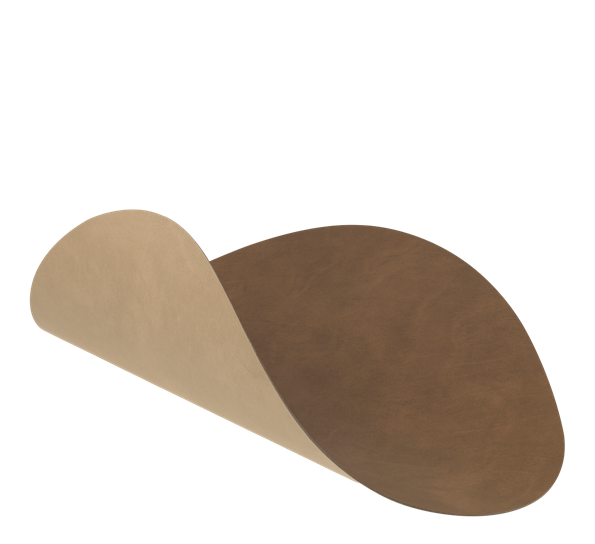Curve Nupo double spisebrikke 37x44 cm brun sand Lind DNA
