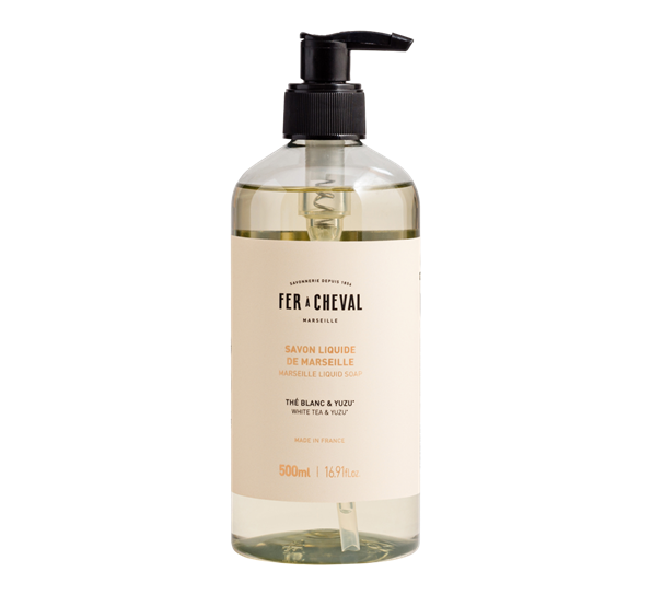 Marseille flytende såpe White Tea & Yuzu 500ml Fer á Cheval