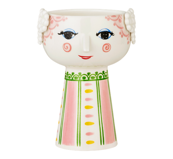 Eva vase h15 cm rosa fra Bjørn Wiinblad
