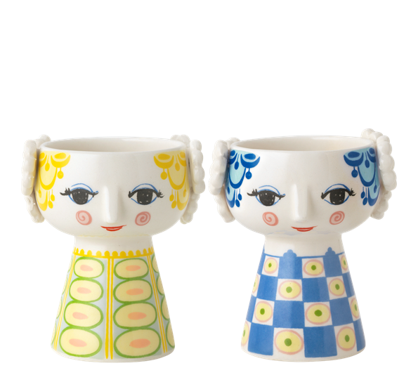 Eva lysestaker 2 pk h9,5 cm fra Bjørn Wiinblad
