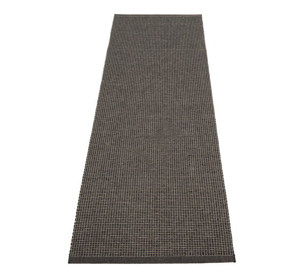 Emm matte med lintråd sort 70x240 cm fra Pappelina