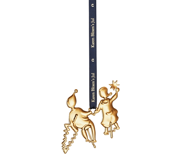 Karen Blixen sykkelnisser forgylt fra Rosendahl