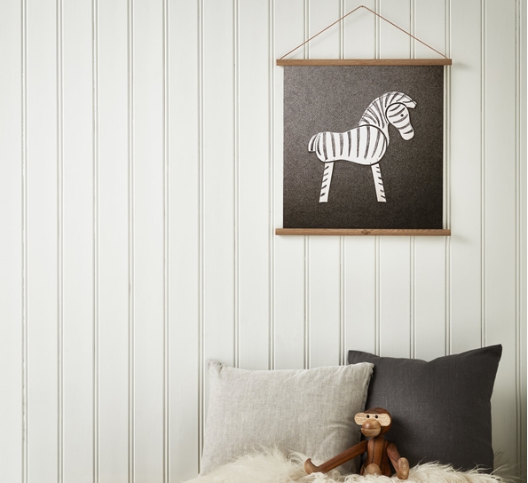 Zebra tegning 40x40 cm fra Kay Bojesen